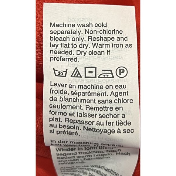 J Crew Women Sheath Dress Red Size 0 Ruffle Eyelet Lined Women Round Neck New - Picture 8 of 8